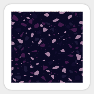 Midnight Terrazzo Design Sticker